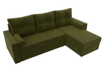 Диван угловой Верона Лайт правый угол, микровельвет