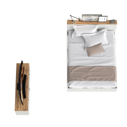 Тумба под ТВ Остин и двуспальная кровать Остин 11.53