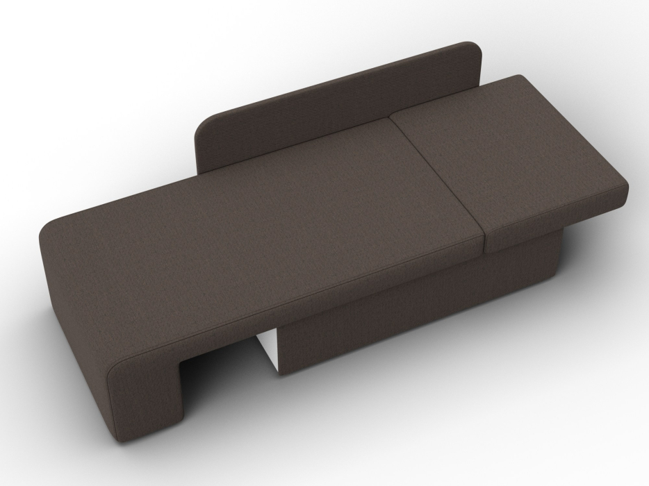 Маленькие спальные диваны, Кушетка Лига-097, рогожка Амур