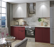 Кухонные гарнитуры, Кухня прямая Ревилья  01