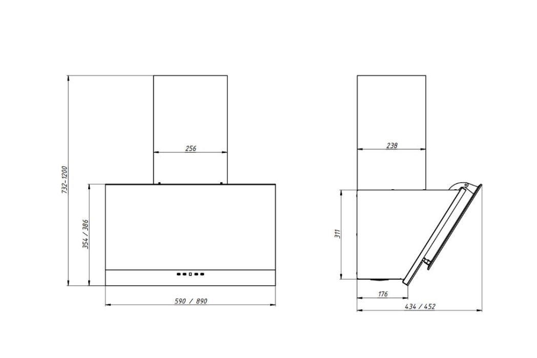 Вытяжки, Кухонная вытяжка ELIKOR Жемчуг 60П-700-Е4Д УХЛ 4.2 перламутр/белый
