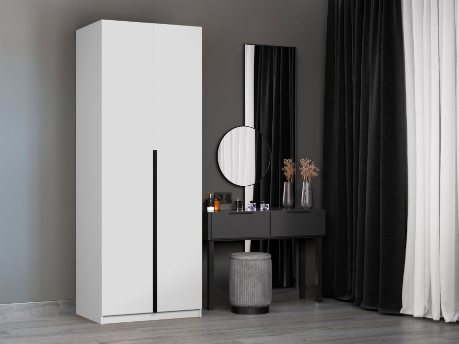 В спальню, Шкаф Локер 2-х дверный (Гармошка) доп. полки