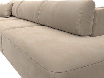 Диван прямой Лига-036 Модерн Лонг подлокотник слева, велюр