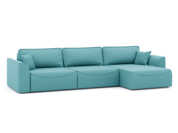 Диван-кровать угловой Рафаэль 3 секции еврокнижка НПБ, велюр