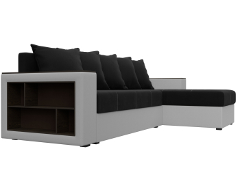 Диван угловой Дубай Лайт угол универсальный, микровельвет/экокожа