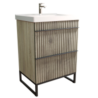 Тумбы без раковины, Тумба д/ванной Окленд -60 под умывальник Грэйс- 60 ЛОФТ (ПВХ) NEW