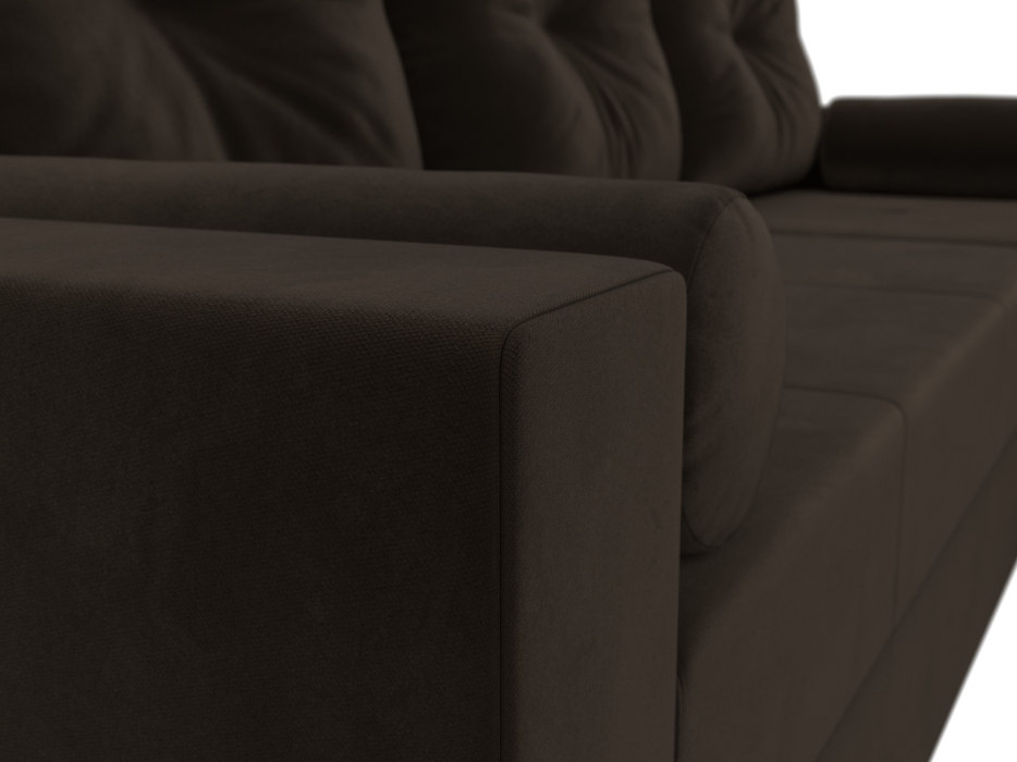 Диваны угловые в гостиную, Диван угловой Верона Лайт правый угол, микровельвет