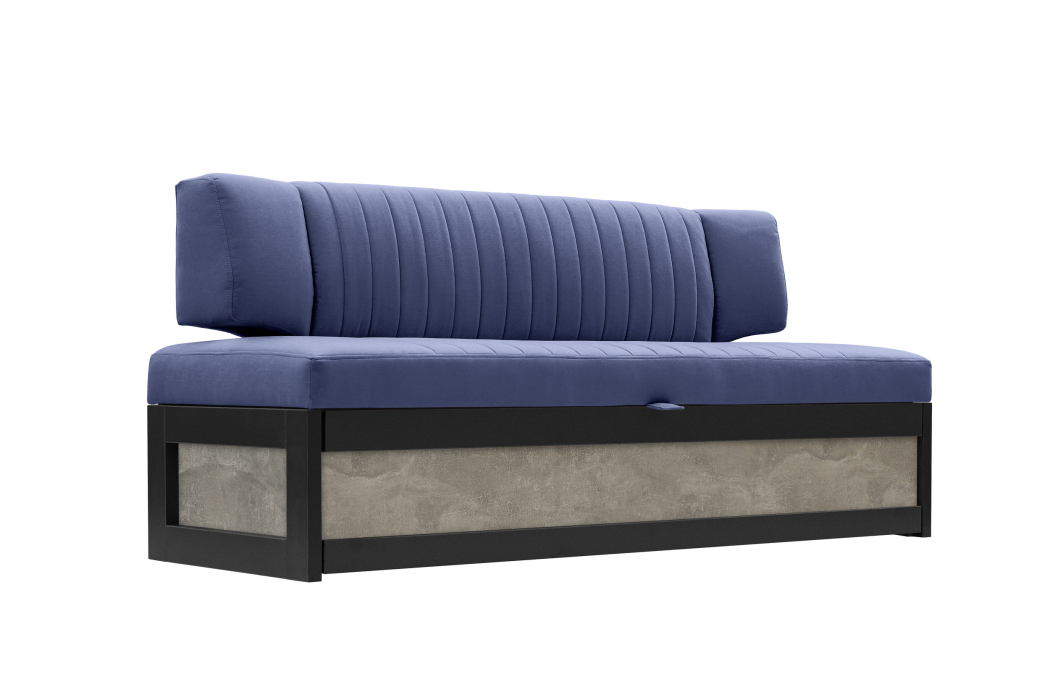 Диваны прямые кухонные, Прямой кухонный диван Парус 181 Ателье светлое