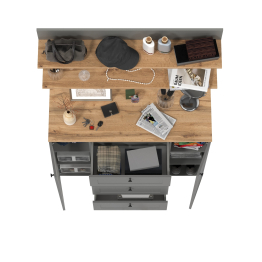 Комод Остин 16.221 ящики и дверки и две навесных полки Остин