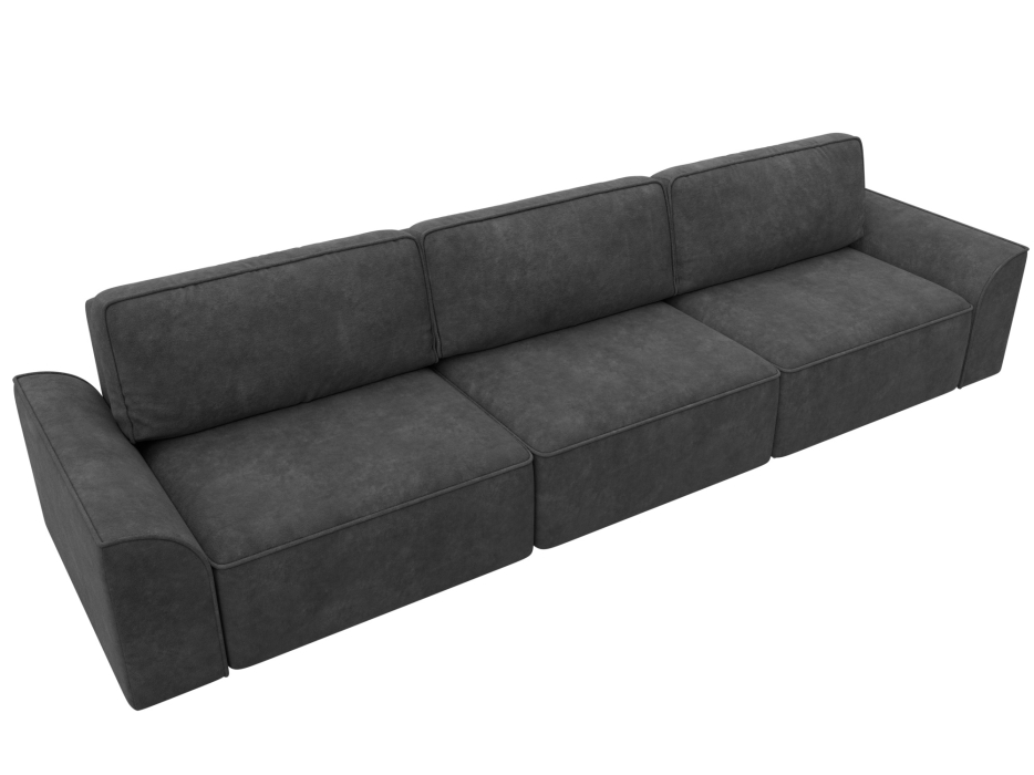 Диваны еврокнижки, Диван прямой Лига-048 НПБ Лонг, велюр BRUT