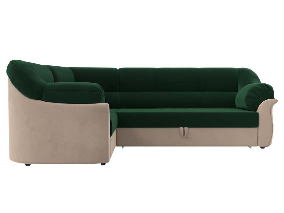 Диваны угловые в гостиную, Диван угловой Карнелла левый угол, велюр