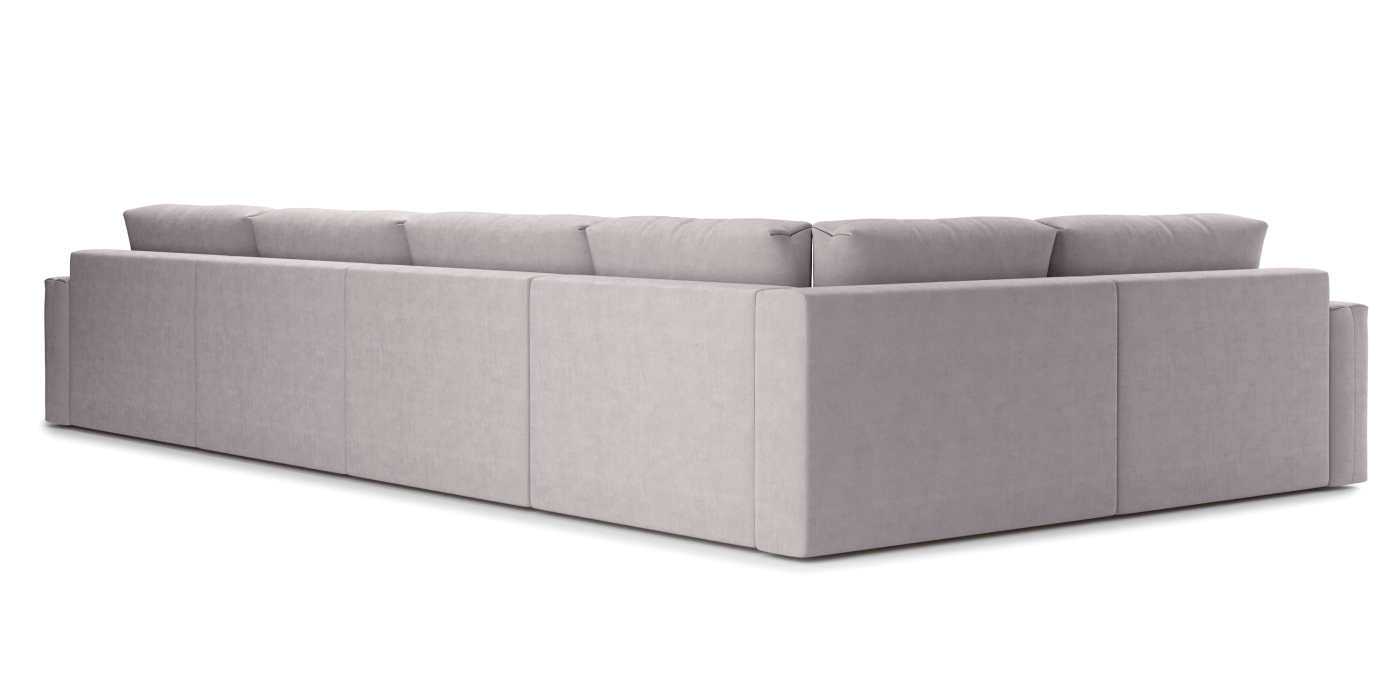 Диваны угловые в гостиную, Диван П-образный Кастел