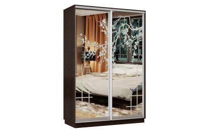 Шкаф-купе Премьер Лайт 01 Мини П-3159 двухдверный