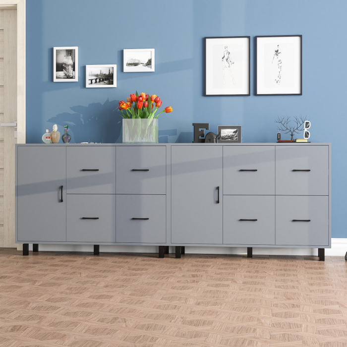 ТВ-тумбы, Два комода РВК 125-1204 с дверкой и 4-мя ящиками