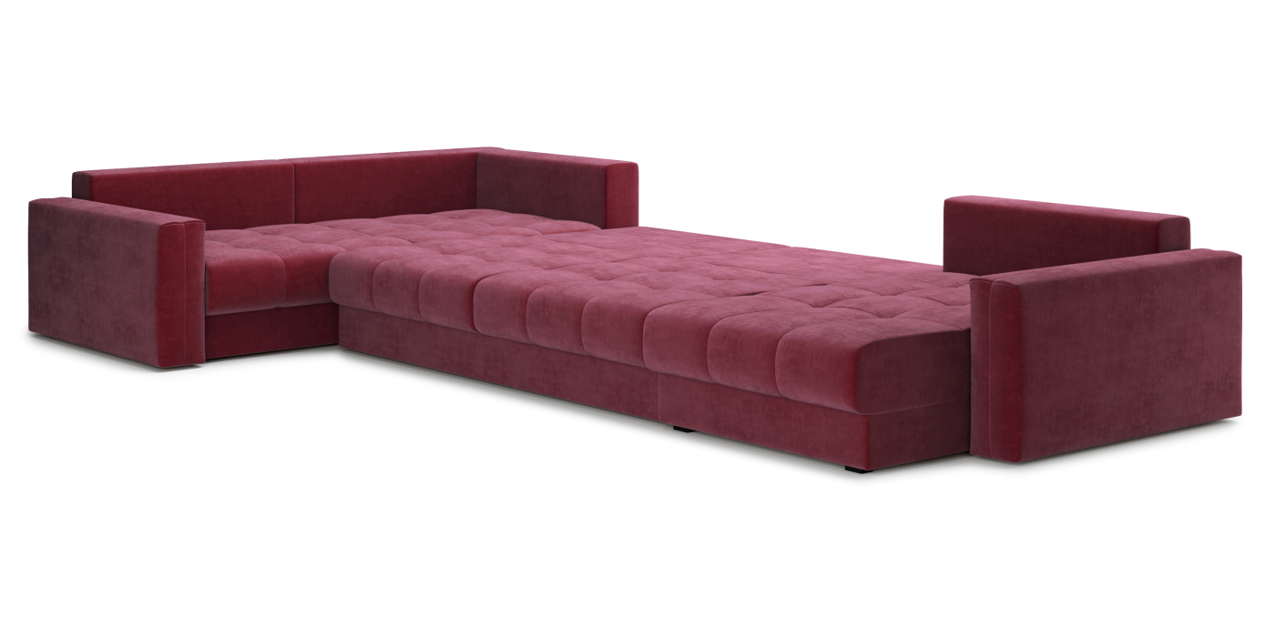 Диваны угловые в гостиную, Диван П-образный Кастел