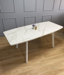 Стол Kenner AA1400 раздвижной, керамика , опоры белые 