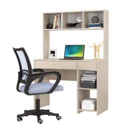 Стол компьютерный Mobi Комфорт 12.77F с серым креслом 103