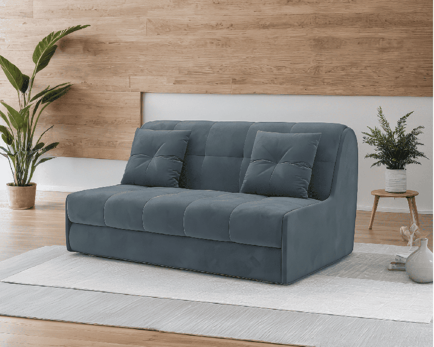 Диваны кровати со спальным местом, Диван прямой аккордеон Барон №2 (Велюр)