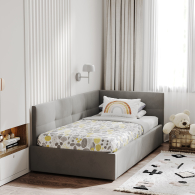 Кровати с мягким изголовьем, Кровать односпальная Меркурий-1 90х200