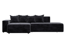 Диваны угловые в гостиную, Диван угловой Лига-079 угол левый, велюр TOWER