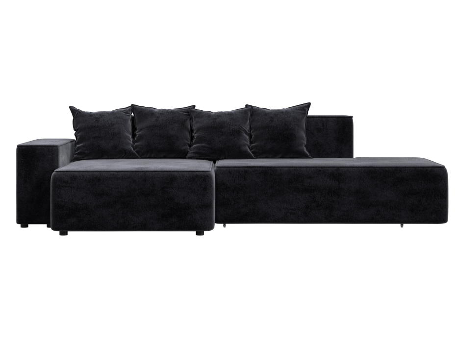 Диваны угловые в гостиную, Диван угловой Лига-079 угол левый, велюр TOWER