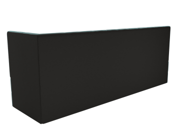 Кухонный диван Бриз с углом справа, велюр