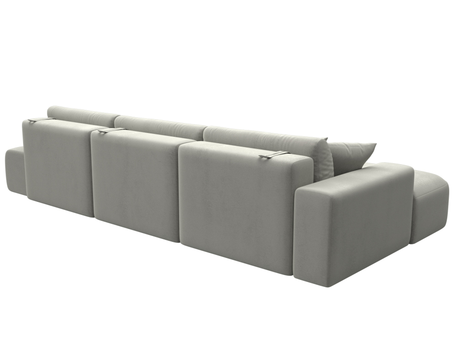 Диваны угловые в гостиную, Диван угловой Лига-036 НПБ Модерн Лонг левый угол, велюр TOWER