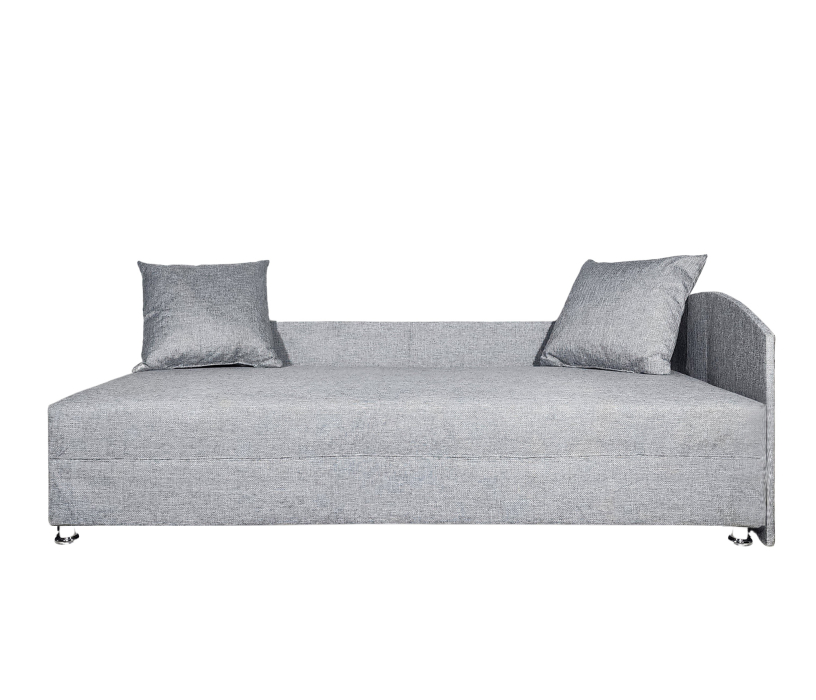 Односпальные, Кровать тахта односпальная 80, правый угол, рогожка