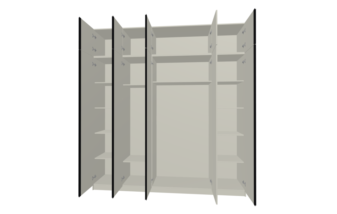 Шкафы распашные, Спальня Букле Шкаф 5-дв *антресоль 350мм