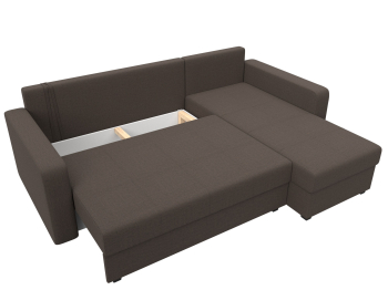 Диван угловой Ливерпуль Лайт правый угол, рогожка Амур