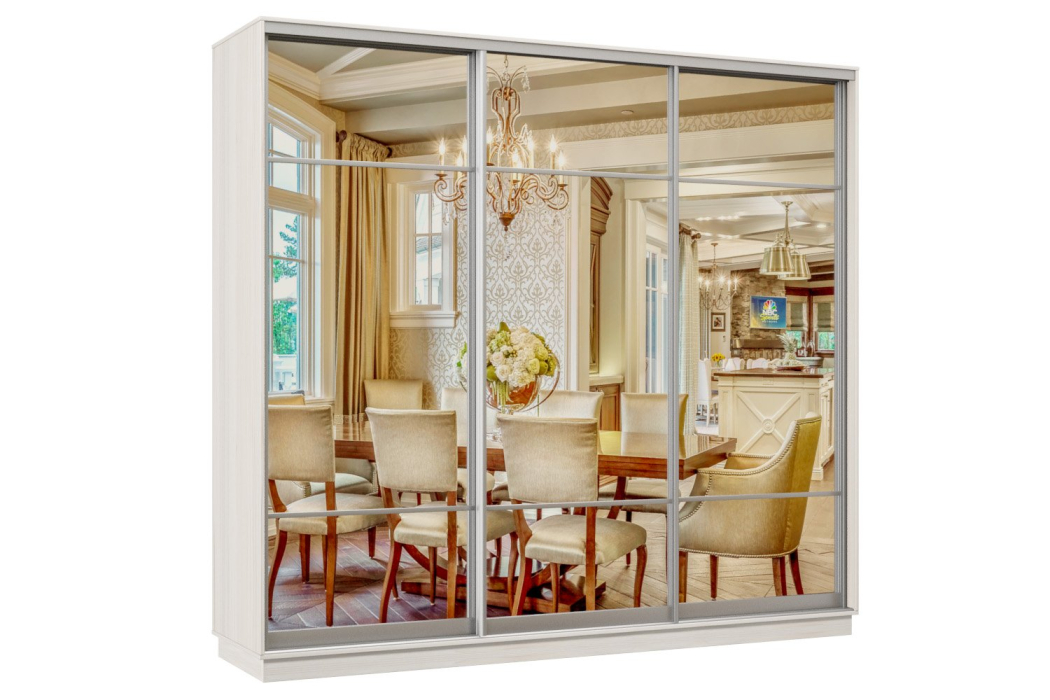 Шкафы-купе 3-х дверные, Шкаф-купе Премьер Лайт 60 (11;11;11) трехдверный