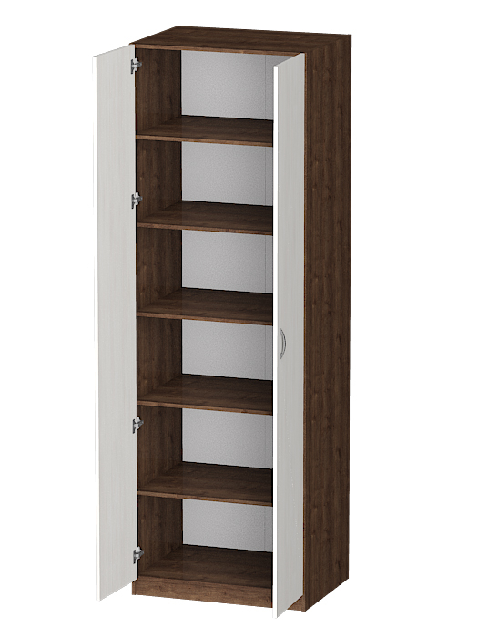 Для одежды, Распашной шкаф Лайф с полками 80*60*240 Дуб экспрессив