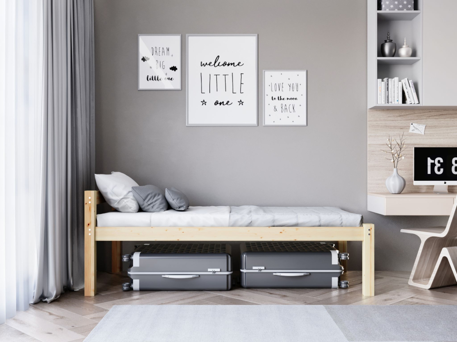 Кровати из массива, Высокая кровать Тосно 70х200