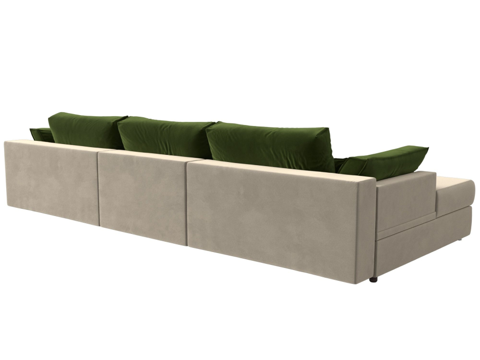 Диваны угловые в гостиную, Угловой диван Пекин Long угол левый, НПБ, микровельвет