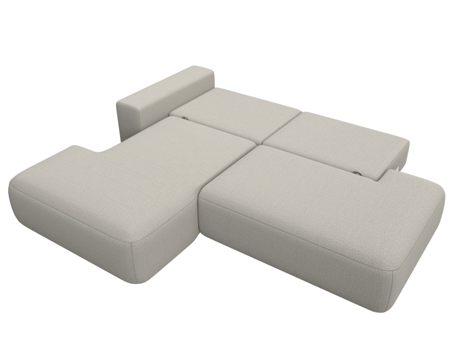 Диваны угловые в гостиную, Диван угловой Лига-036 НПБ Модерн левый угол, рогожка Амур