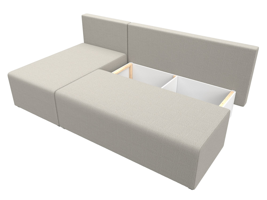 Диваны угловые в гостиную, Диван угловой Поло левый угол, рогожка Амур