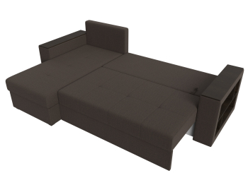 Диван угловой Дубай Лайт правый угол, рогожка Амур