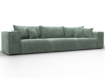 Диван прямой Лига-058 НПБ Лонг, велюр BRUT