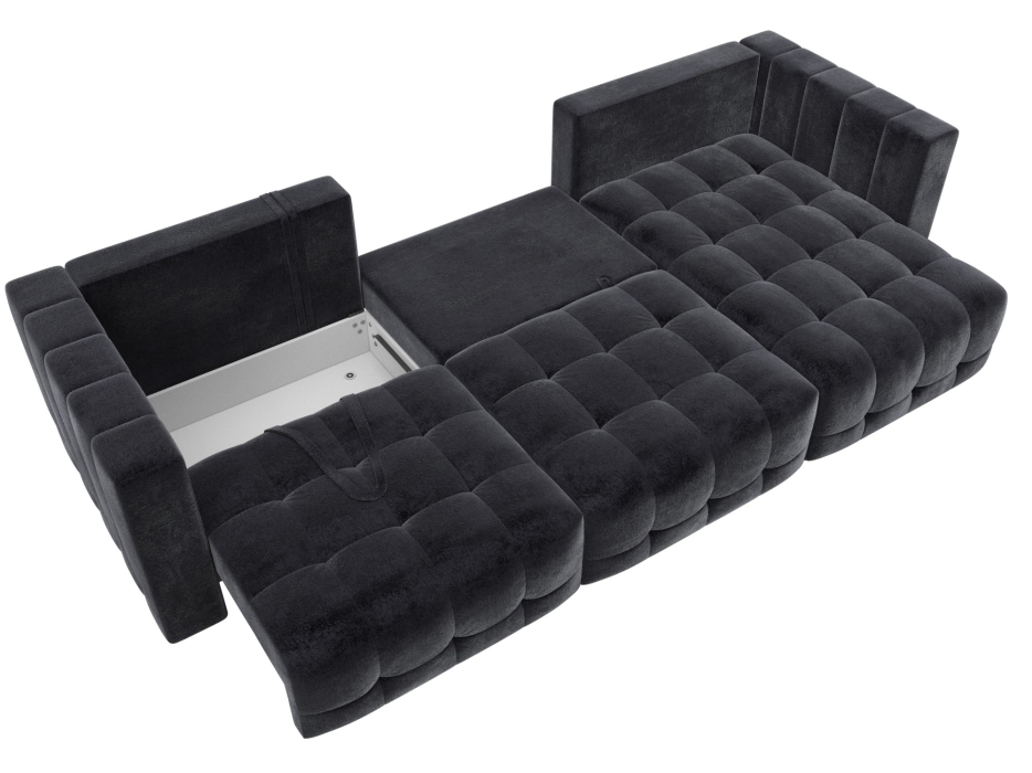 Диваны еврокнижки, Диван угловой Лига-052 НПБ Лонг угол универсальный, велюр TOWER