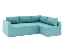 Диваны угловые в гостиную, Диван-кровать угловой Мансберг дельфин, велюр