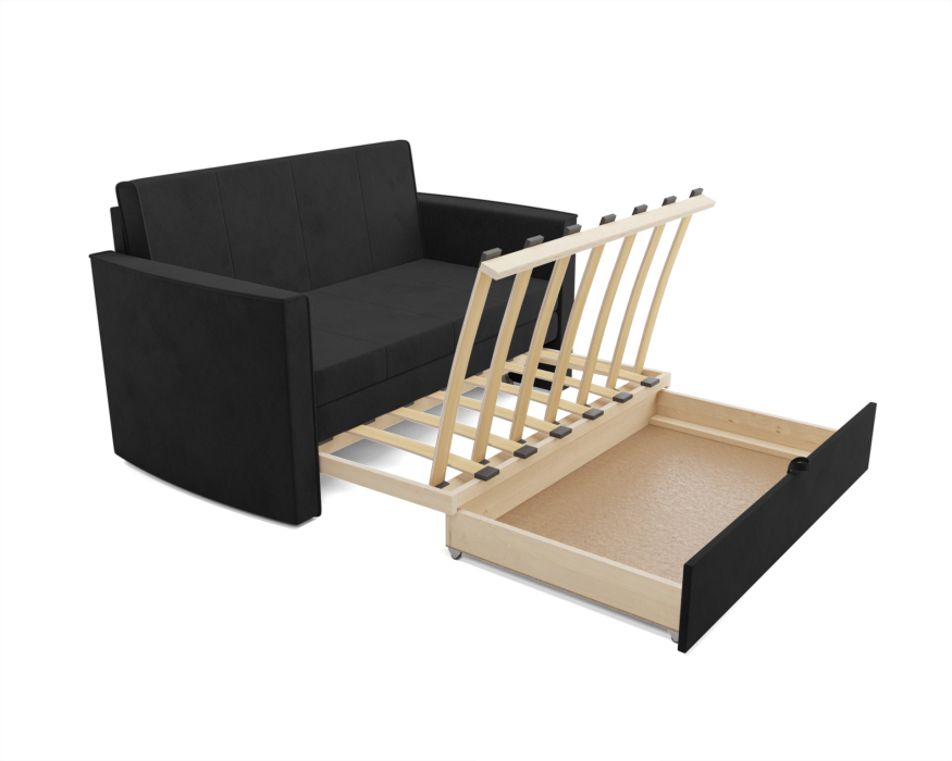 Диваны выкатные, Диван прямой выкатной Санта №2 (Велюр)