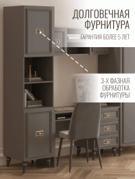 Шкаф пенал Валенсия золото 45х60х220 см