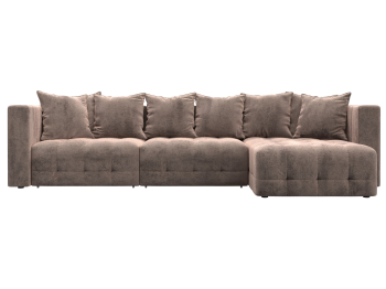 Диван угловой Лига-052 НПБ Лонг угол универсальный, велюр TOWER