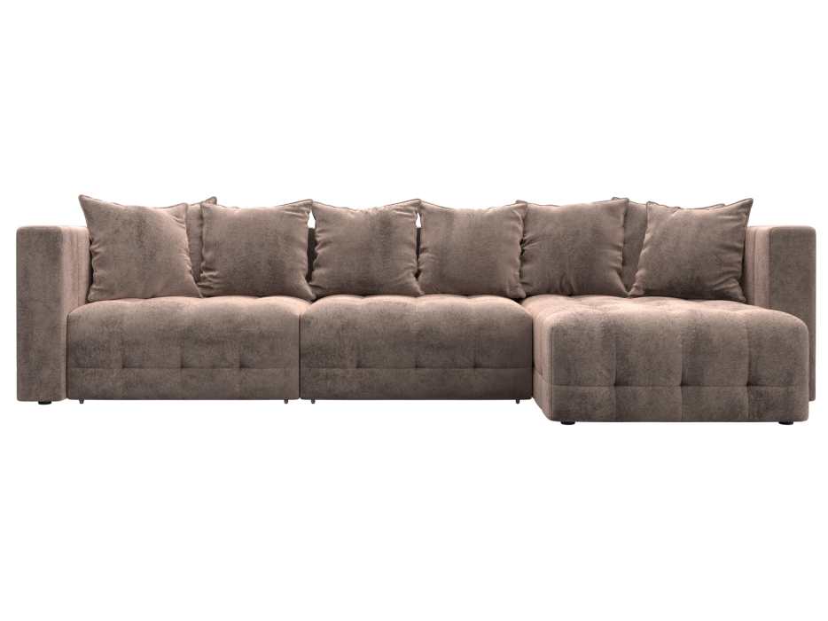 Диваны еврокнижки, Диван угловой Лига-052 НПБ Лонг угол универсальный, велюр TOWER