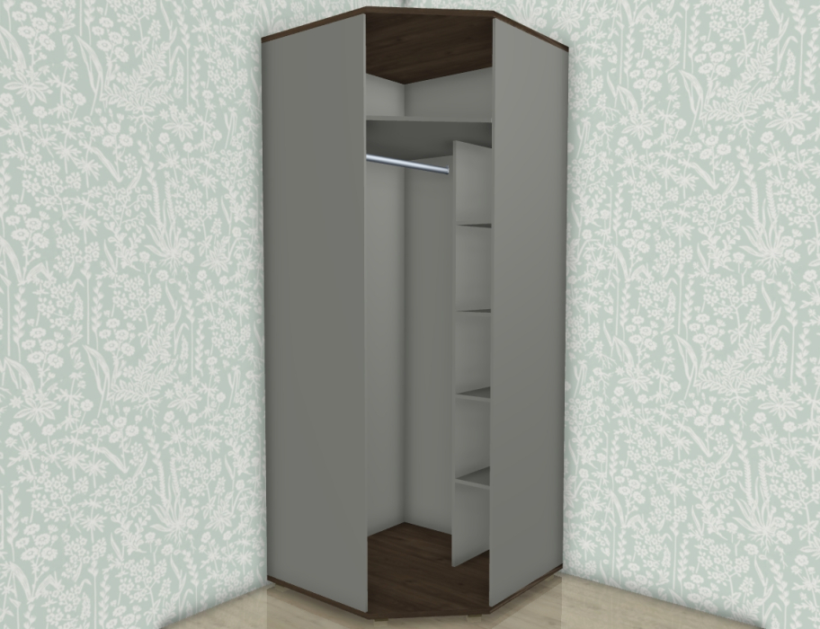 Угловые шкафы, Модульная система Карина Шкаф ШК-1012 с зеркалом