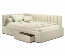 Мягкая кровать, Мягкая кровать-тахта Milena 1200 c ящиками
