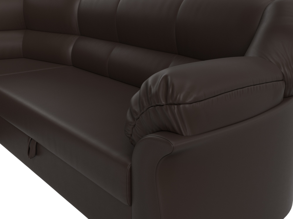 Диваны угловые в гостиную, Диван угловой Карнелла левый угол, экокожа