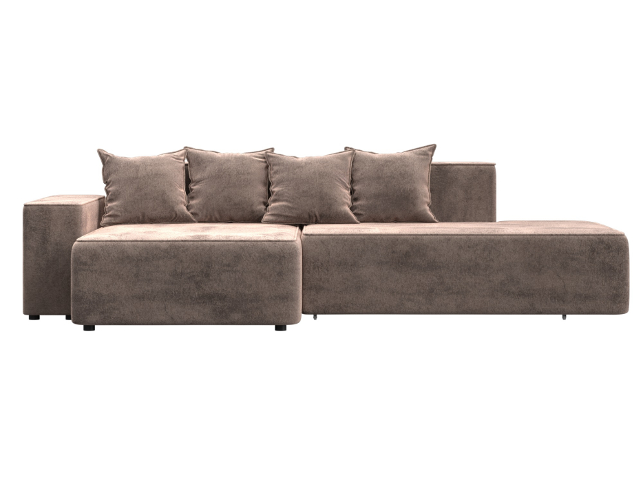 Диваны угловые в гостиную, Диван угловой Лига-079 угол левый, велюр TOWER