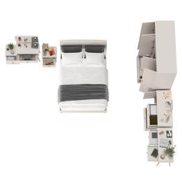 Спальный гарнитур из ДСП Афина кровать 1400