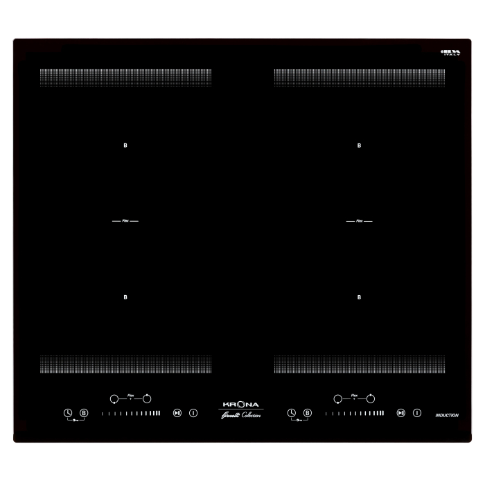 Встраиваемые варочные панели, Индукционная варочная поверхность  ETERNO 60 BL (независимая)